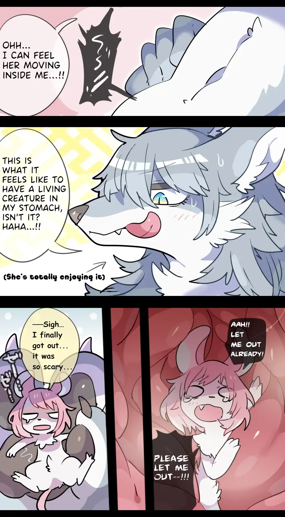 [Ima Att] Giant Wolf Girl VORE & GTS Fhentai - Page 7