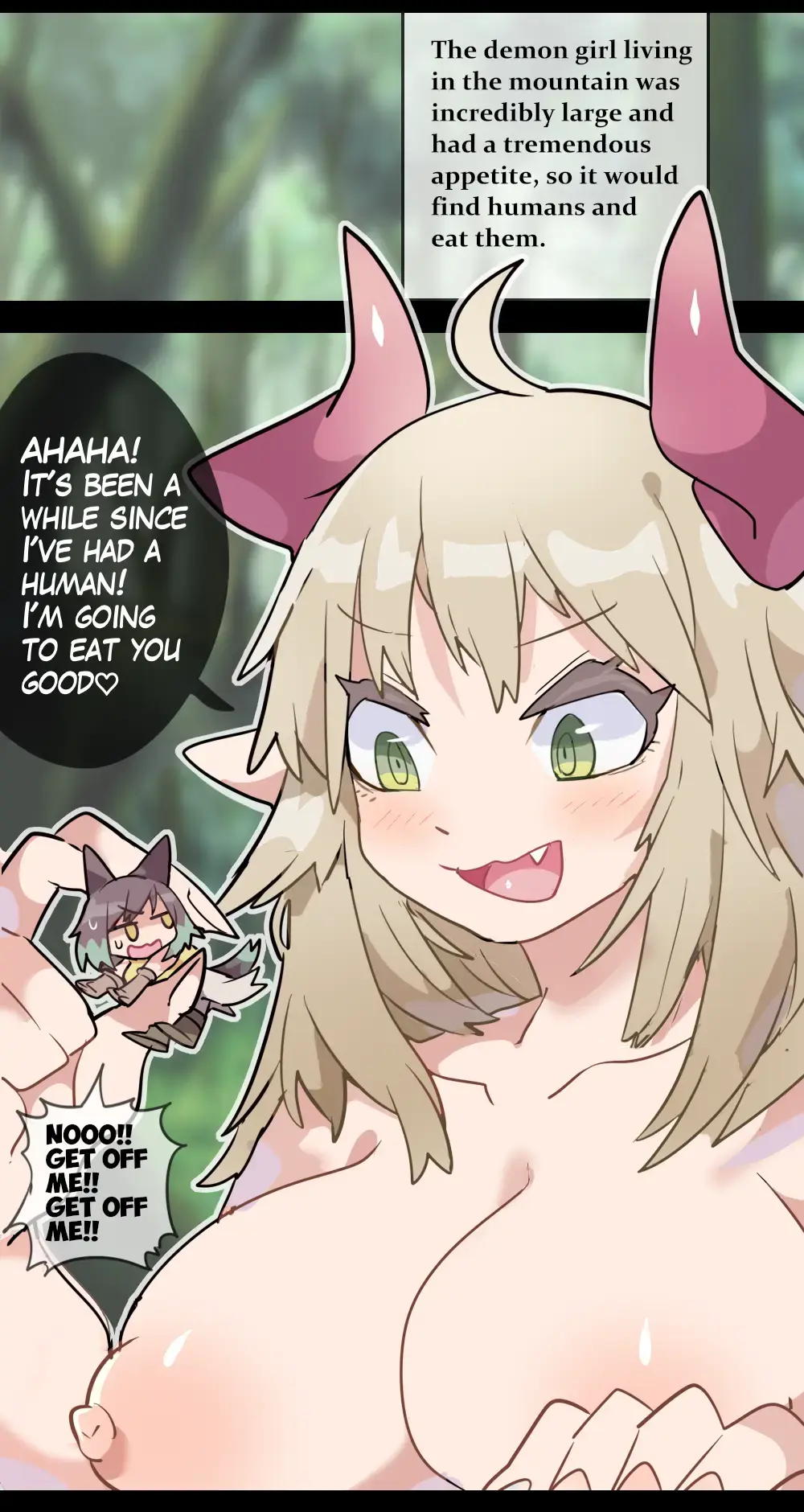 [Ima Att] Giant Demon Girl VORE & GTS Fhentai - Page 1