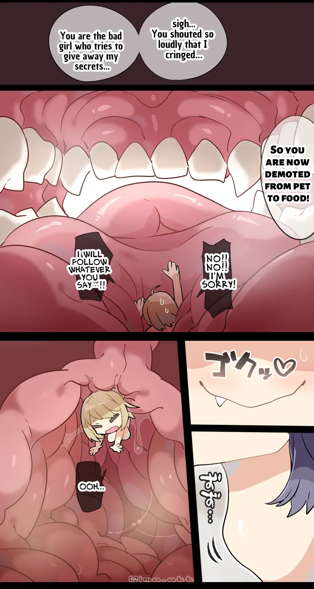 [Ima Att] Gloomy Woman  VORE Fhentai - Page 4