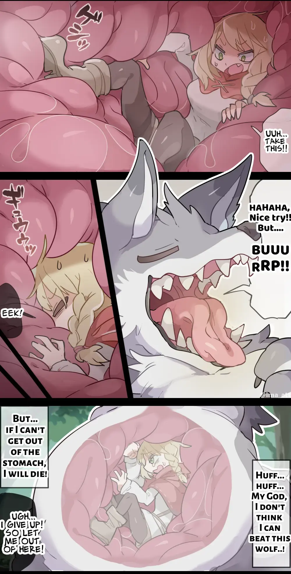 [Ima Att] The Wolf VORE Little Red Riding Hood Fhentai - Page 5
