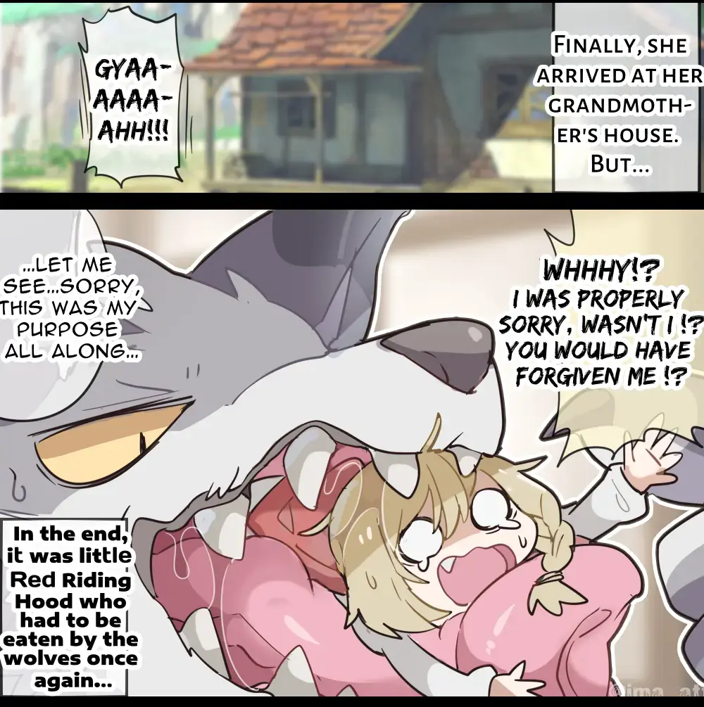 [Ima Att] The Wolf VORE Little Red Riding Hood Fhentai - Page 7
