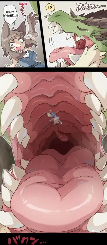 [Ima Att] Giant Dragon Unaware VORE Fhentai - Page 2