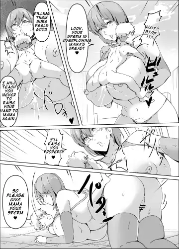 [Tikubin] Sakusei Mama Kaijin | Squeezing Monster Mama Fhentai - Page 10