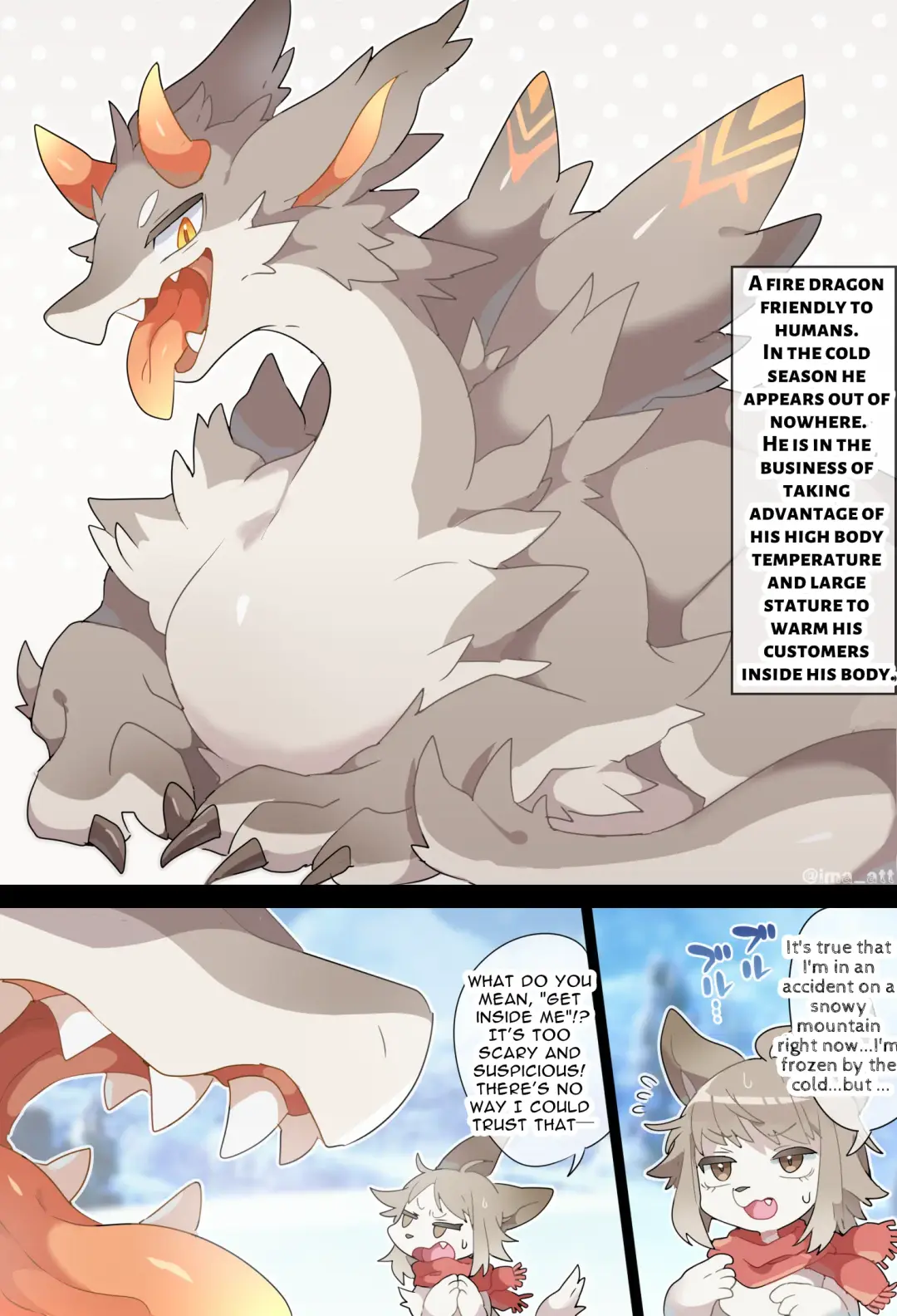 [Ima Att] Hot Dragon VORE Fhentai - Page 1