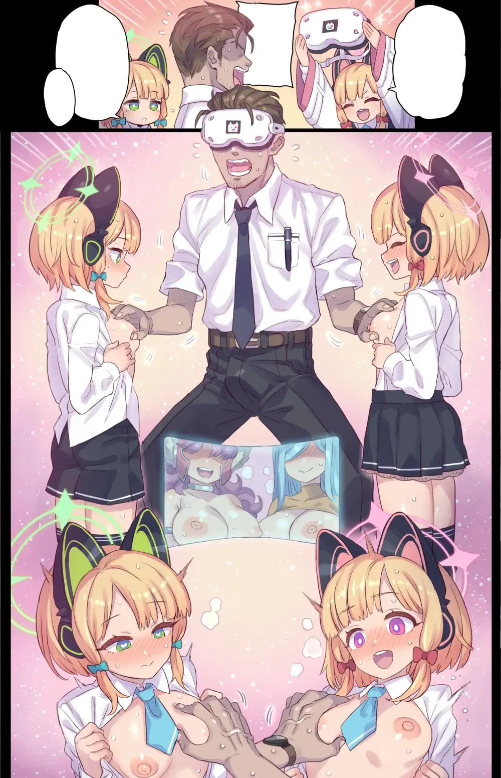 [Mimonel] Futago to VR Test Play Fhentai - Page 8