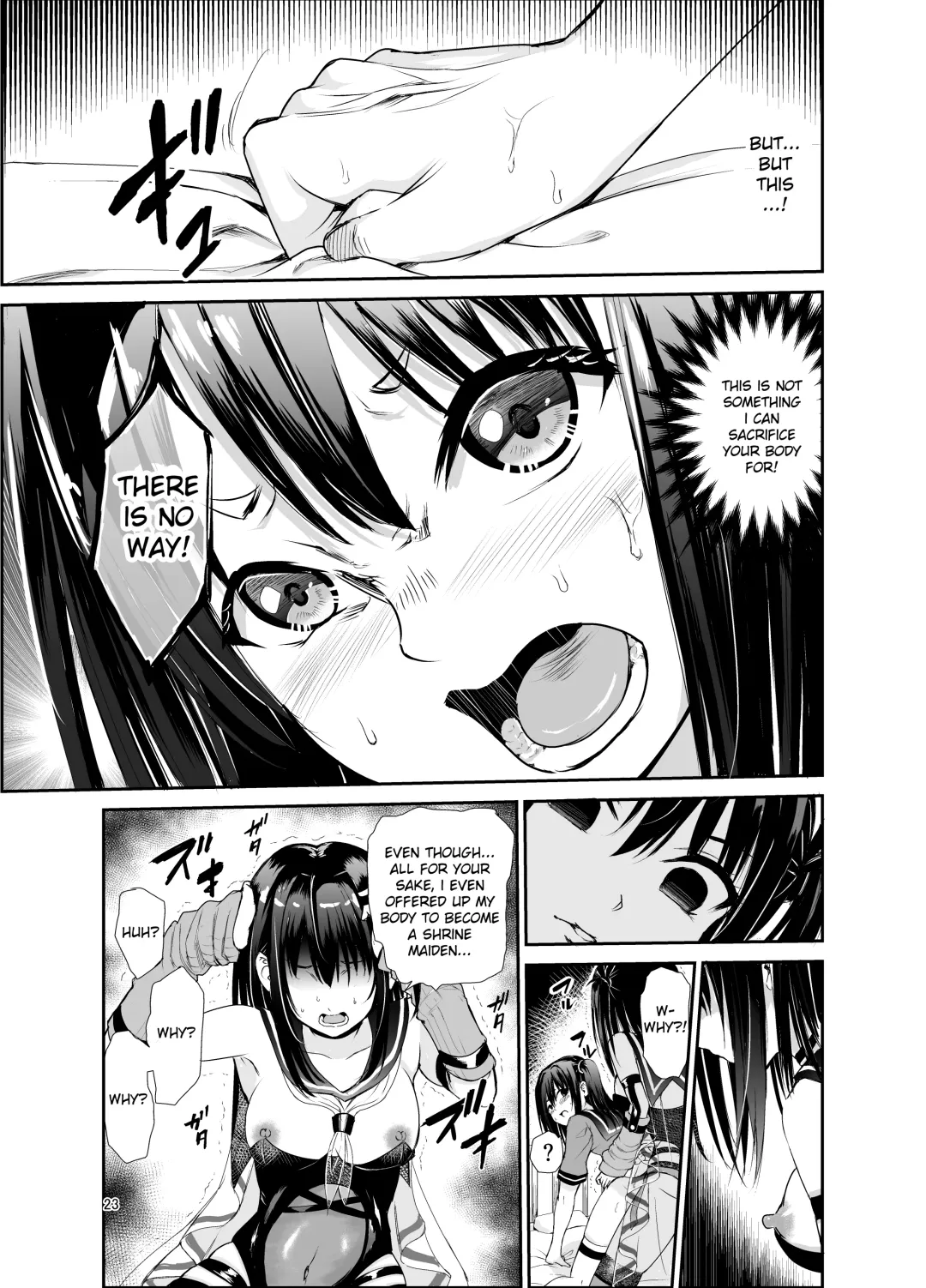 [Tricky] Tsuyagari Mura 6 ~Kareshi o Mamoru Tame Hikyou no Mura de Kyousei Gohoushi & NTR Sex~ Fhentai - Page 22