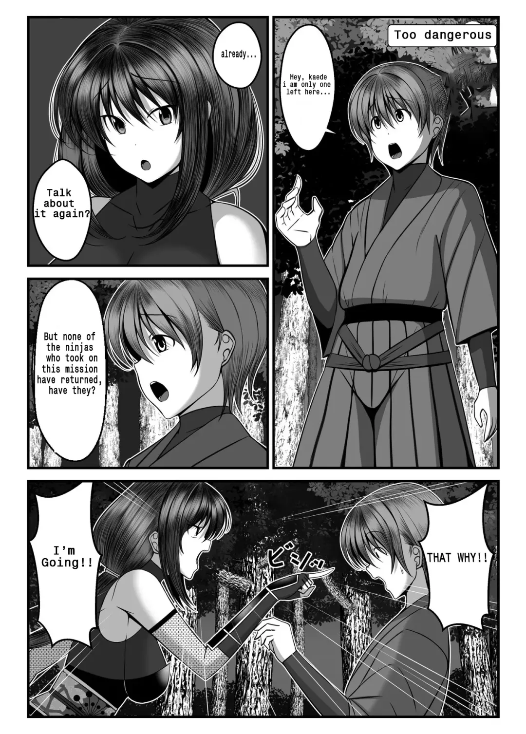 Kunoichi Kaede no Uragiri, Tasuke ni Itta Osananajimi wa Sude ni Boku Igai no Otoko ni Somerarete Ita... Fhentai - Page 4