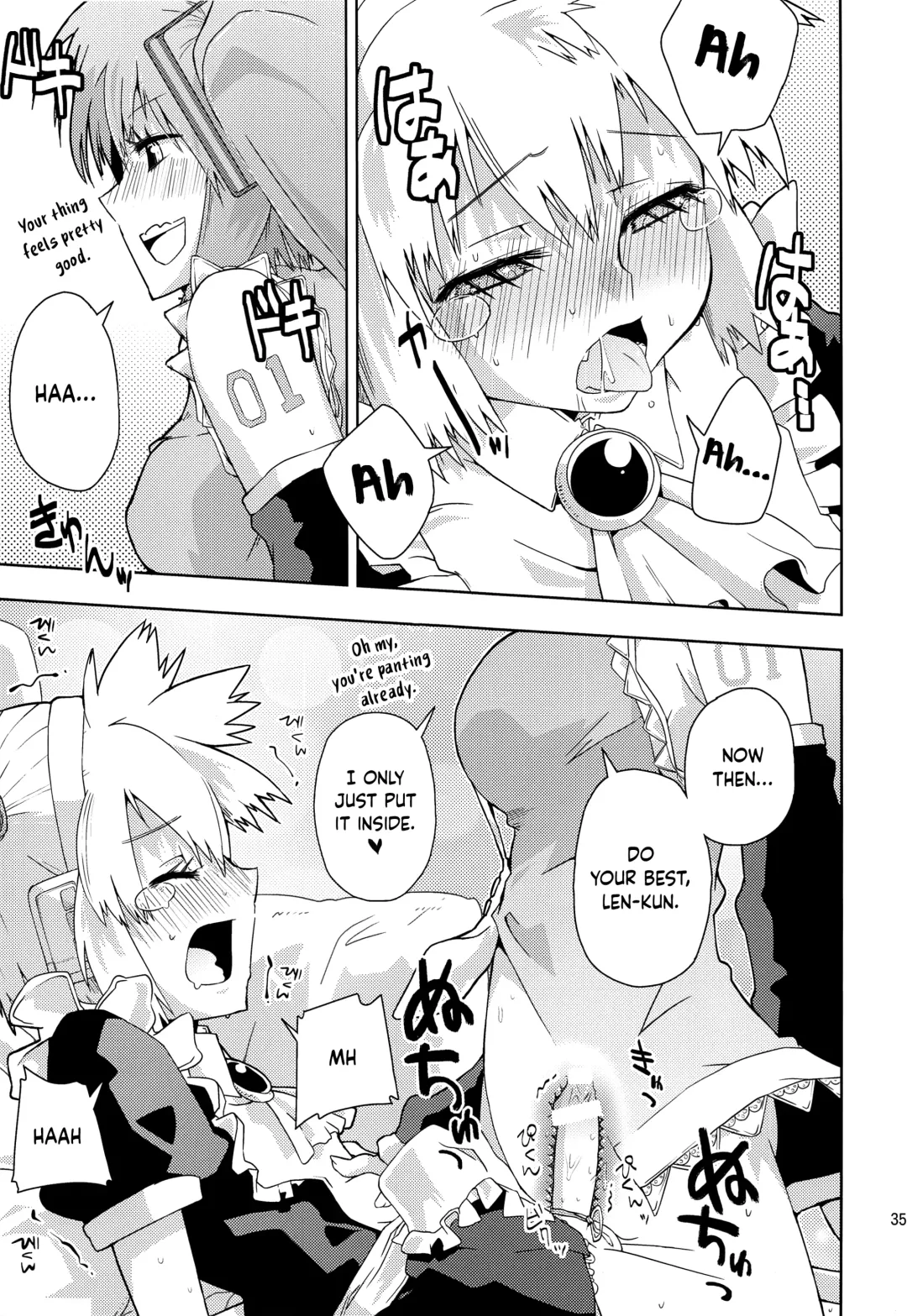 [Seihoukei] Len-kun ni Tsui Ecchi na Ijiwaru Shichau no wa, Minna Len-kun ga Da-isuki Dakara Dayo! Fhentai - Page 34
