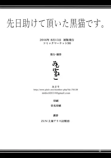[Midori] Senjitsu Tasukete Itadaita Kuroneko desu. | Я та самая чёрная кошка, которую ты спас. Fhentai - Page 19