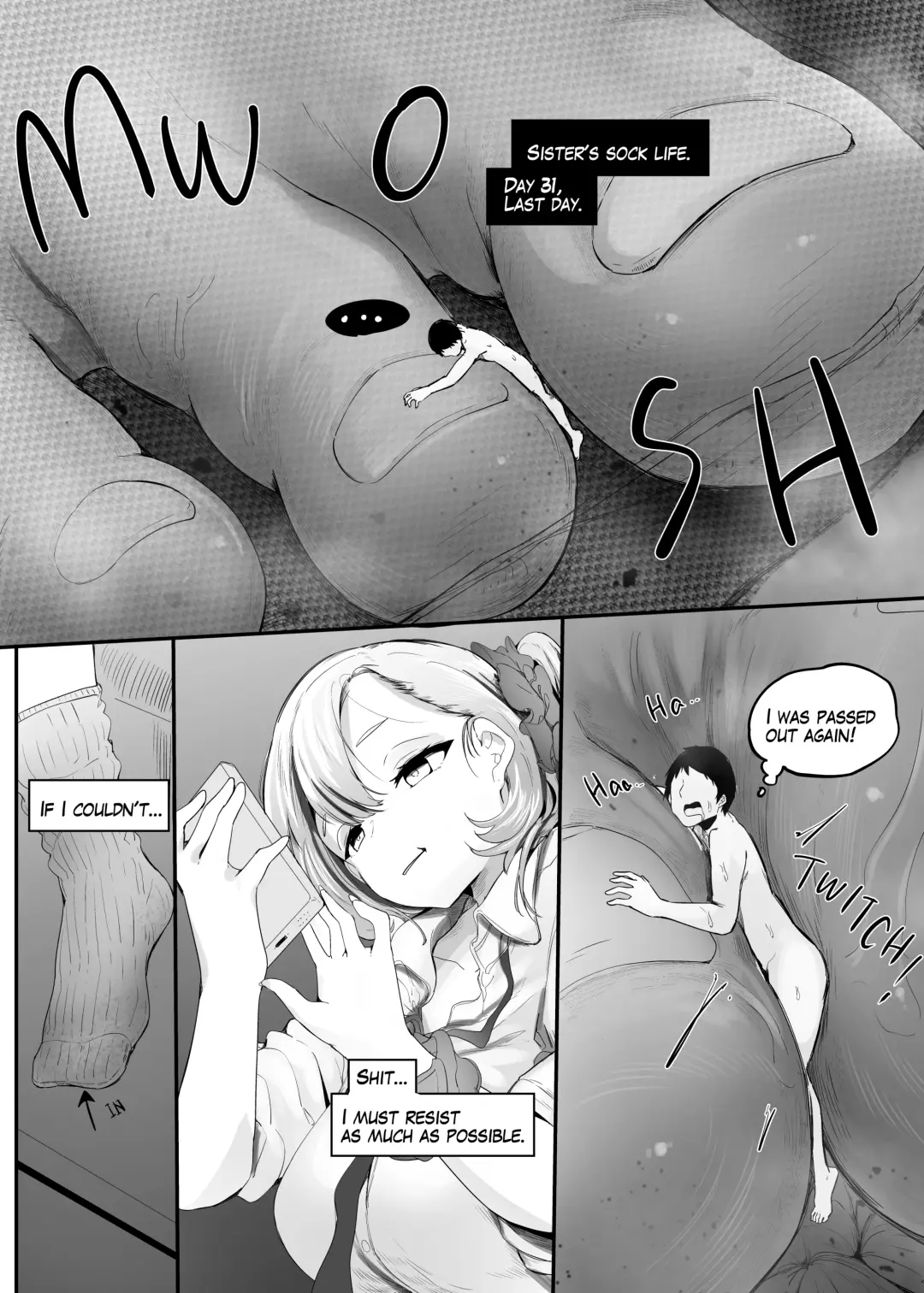 [Marushamo] A situation in which the shrunken older brother is forced to spend a month in a sock Fhentai - Page 3