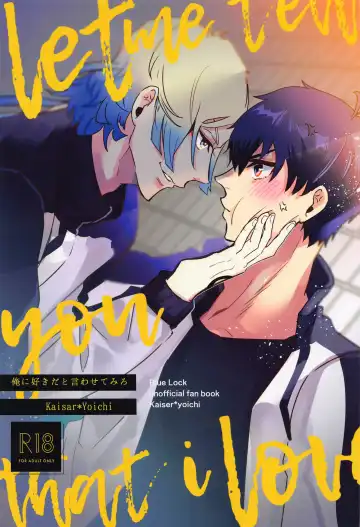 Read Ore ni Sukida to Iwasete Miro - Let Me  Tell You That I Love - Fhentai