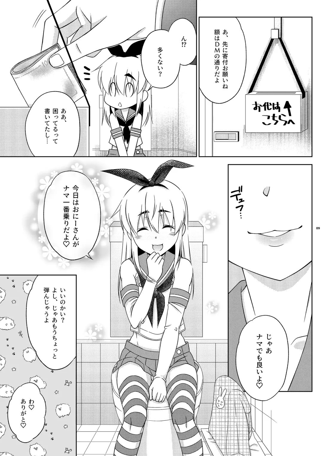 [Mikami Hokuto] Shimakaze-kun no Yuuryou Toilet Fhentai - Page 9