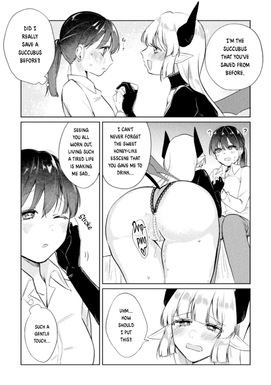 [Suetsugu] Succubus no Ongaeshi | Succubus Returns a Favor Fhentai - Page 3