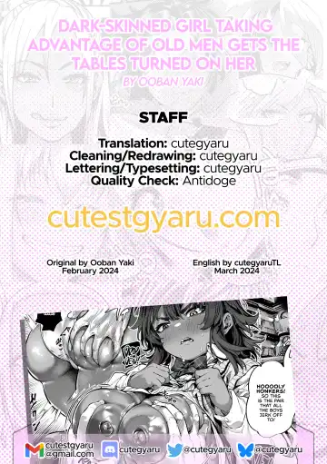[Ooban Yaki] Ojisan wo Omocha ni Shite Kasshoku Musume wa Ojisan no Omocha ni Naru. | Dark-Skinned Girl Taking Advantage of Old Men Gets the Tables Turned On Her Fhentai - Page 10