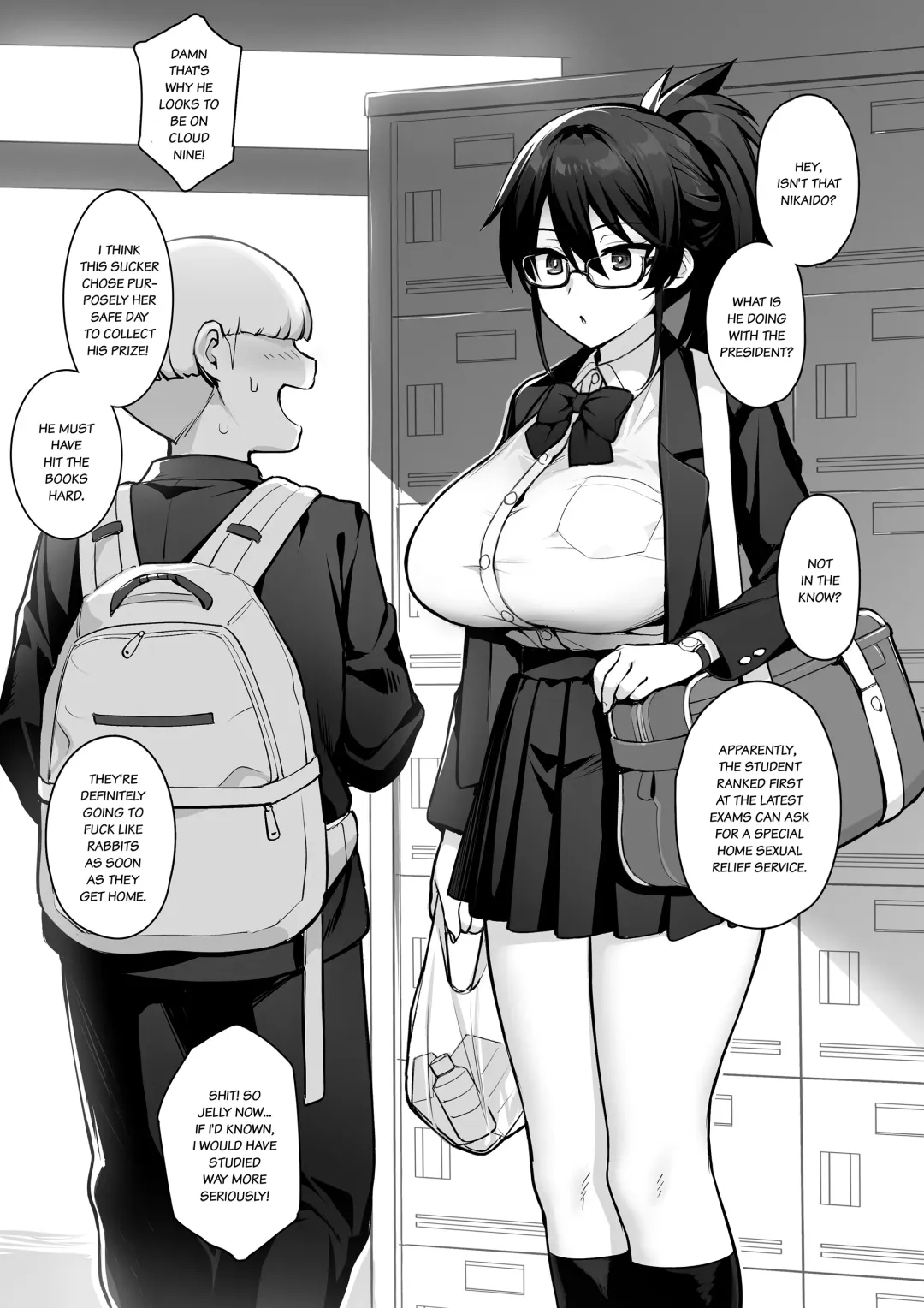 [Try] Atarashii Fuuki Iinchou wa Kyonyuu Sugiru Ken  | The New President of The Public Morals Committee Got Really Massive Breasts (decensored) Fhentai - Page 25
