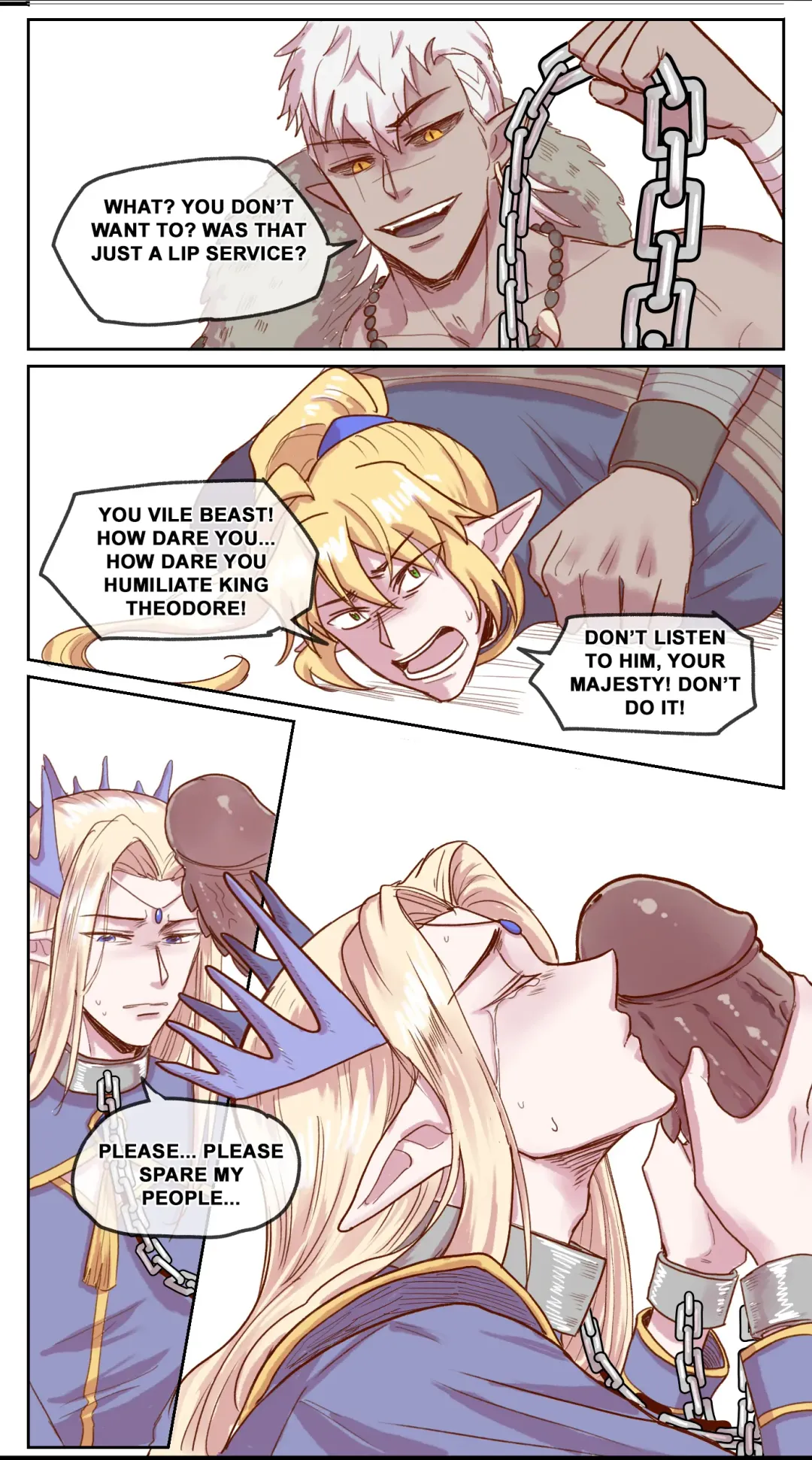 【DARK STORY】THE MERCENARY AND THE ELF KING Fhentai - Page 6