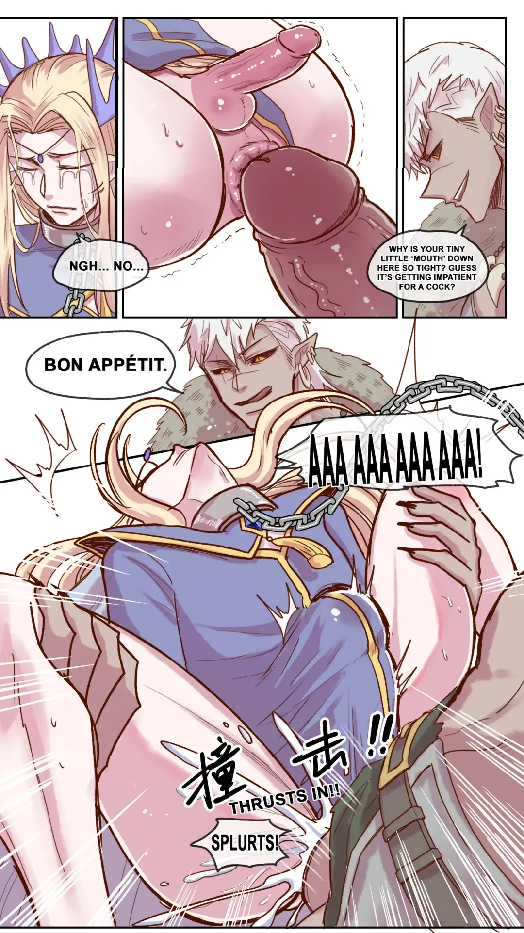 【DARK STORY】THE MERCENARY AND THE ELF KING Fhentai - Page 9