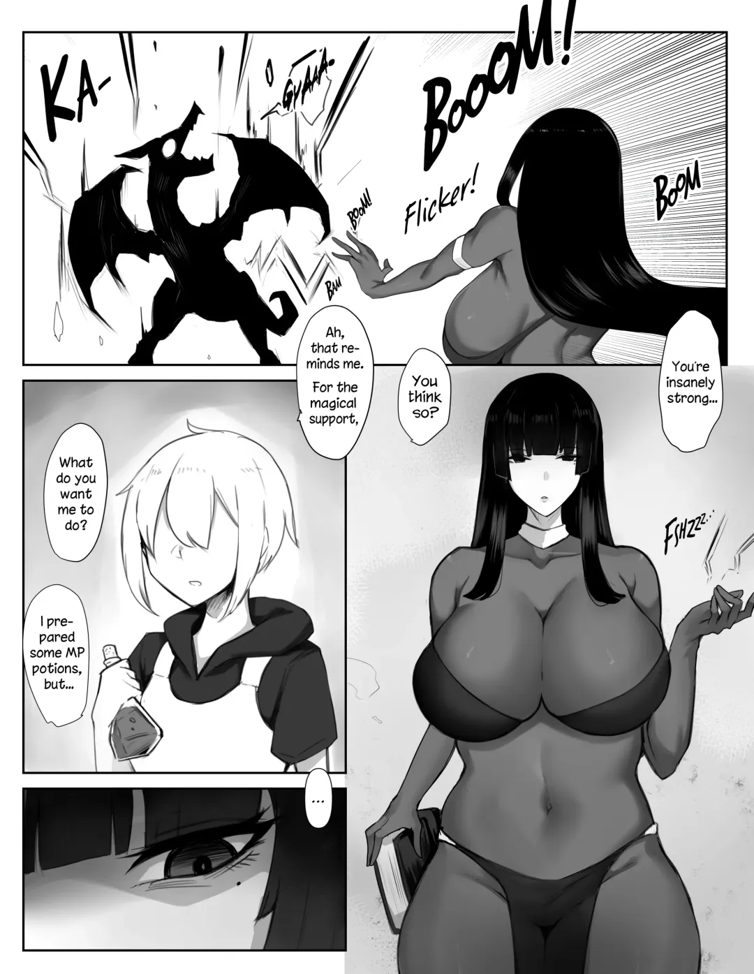 [Elimiko] Majutsushi Onee-san ga Maryoku Hokyuu Suru Tame ni Boukensha-kun kara Sakusei Suru Hanashi | The Tale of a Mage Oneesan Who Milks an Adventurer to Replenish Her Magical Power. Fhentai - Page 3