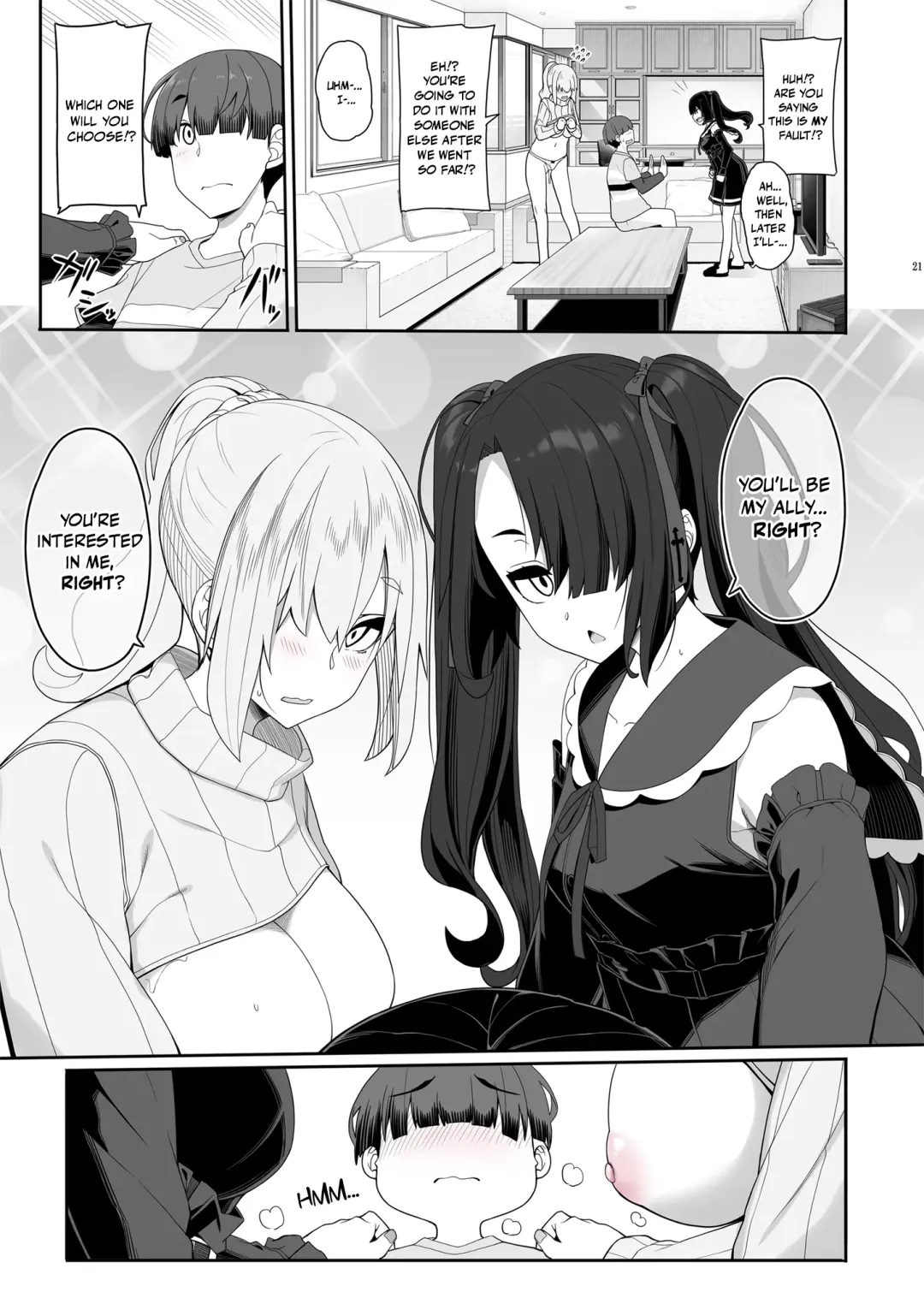 [Kirin Kakeru] Wake Ari Josei wa Yoru no Ecchi de Shirokuro Tsuketai | A Flawed Pair of Girls Want To Settle Things Through A Night Of Sex Fhentai - Page 20