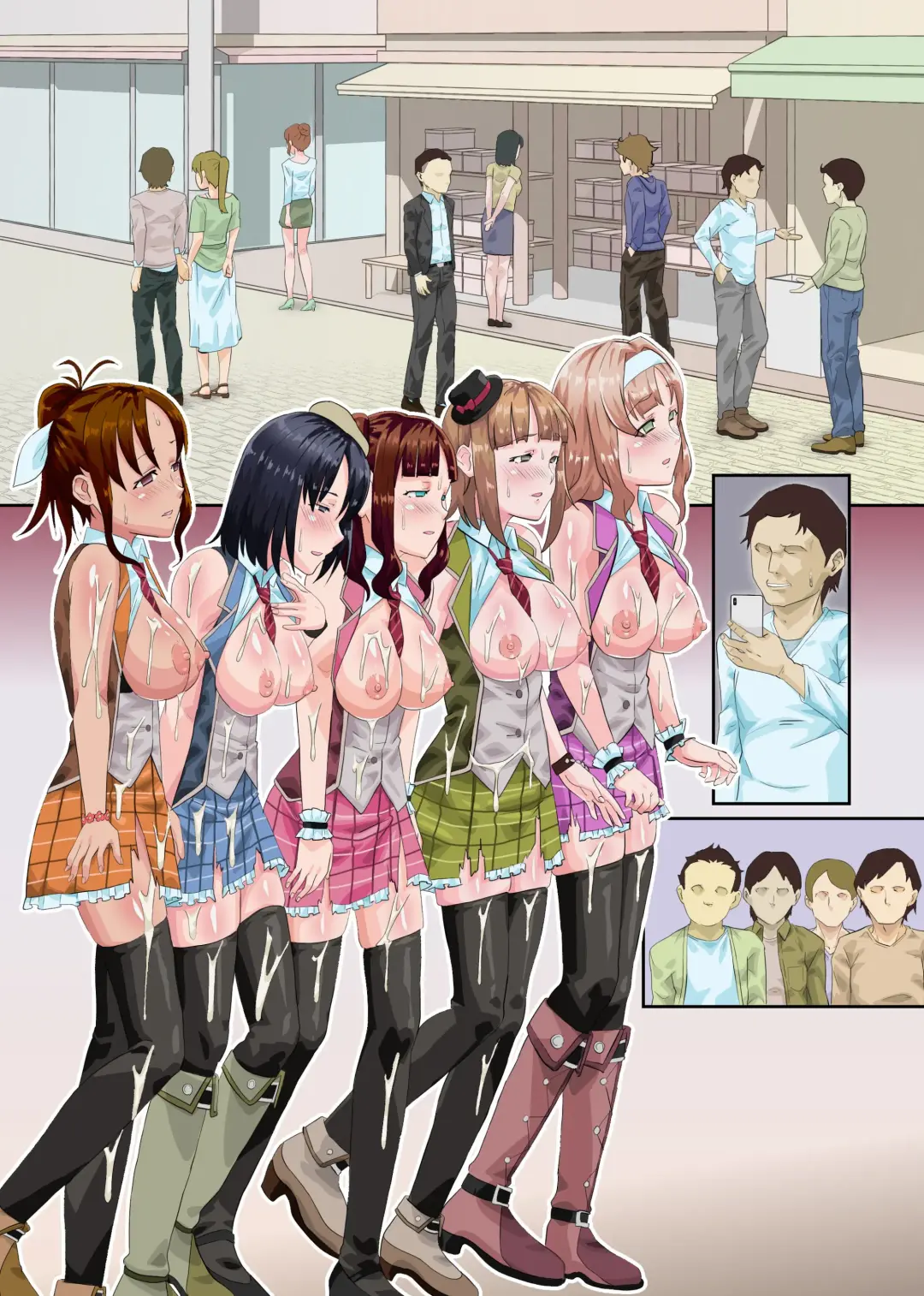 Chika Idol × Kansen. Watashi-tachi Oma〇ko Debut Shimasu! Guerrilla Rojou Live Sex mo Nakadashi Fan Service mo Nan datte Shimasu!～ Fhentai - Page 31