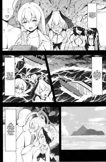 [Nekojima] Hanako to Koharu o Mujintou de Haramaseru Hon | Impregnating Hanako and Koharu in a Deserted Island Fhentai - Page 3
