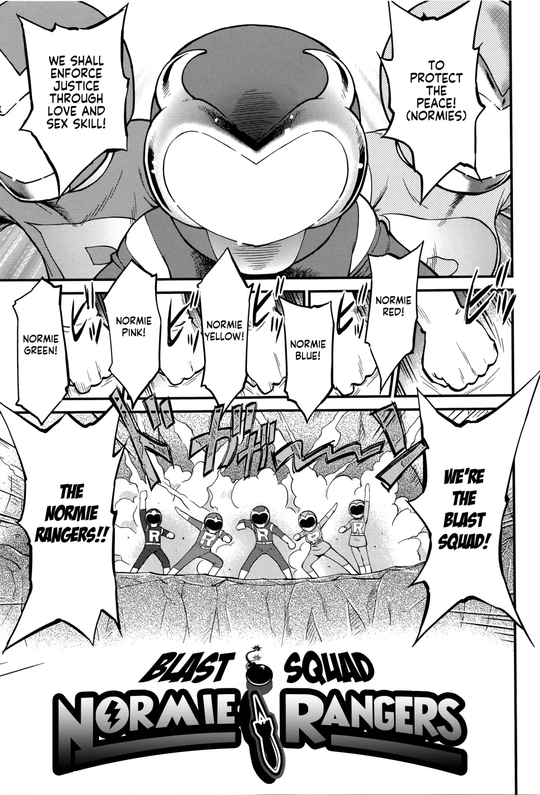 [Maka Fushigi] Bakuhatsu Sentai Riajuuger | Blast Squad ~ Normi Rangers Fhentai - Page 3