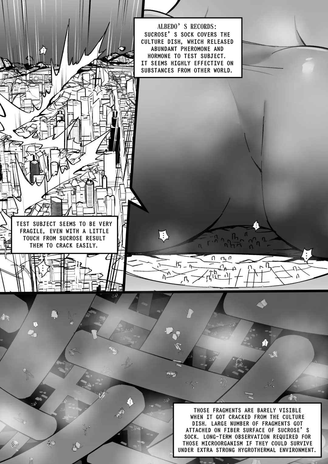 [Kazan No You] Albedo & Sucrose's Isekai Observation Research Report Fhentai - Page 15