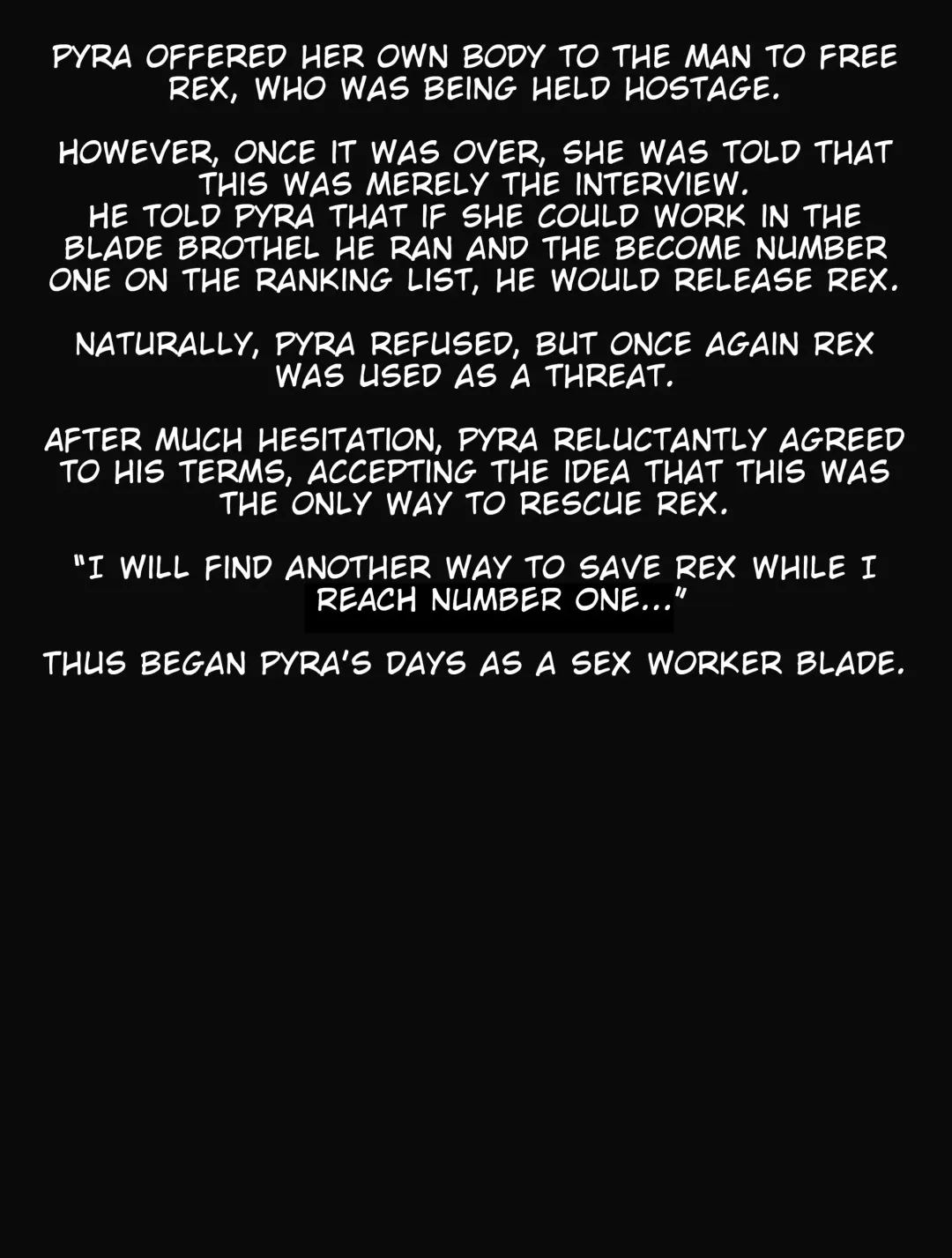 [Eruu - Rea] Torawareta Rex o Kaihou suru Jouken to shite Blade Fuuzoku de No.1 Jou o Mezasu Homura | Pyra Aims to become the No. 1 Girl in the Blade Sex Industry as a Condition for Freeing a Captured Rex Fhentai - Page 2