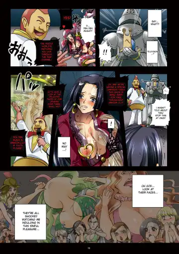 [Modaetei Imojirou] Dorei Jotei Jakan Manaita Strip SHOW! | Slave Empress Snake Rape Strip Show Fhentai - Page 10