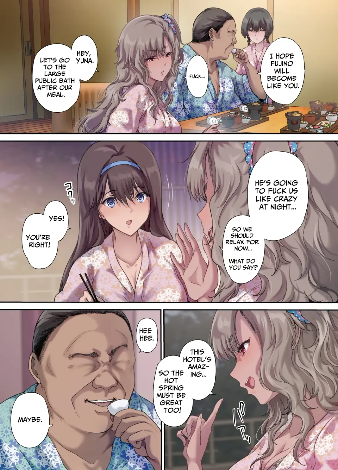 [Richard Bahman] Papa no Shinshitsu wa Musume Tomodachi no Tamariba 3 ―Konyoku Onsen Hen― Fhentai - Page 10