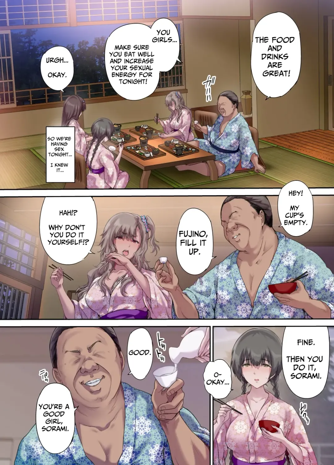 [Richard Bahman] Papa no Shinshitsu wa Musume Tomodachi no Tamariba 3 ―Konyoku Onsen Hen― Fhentai - Page 9