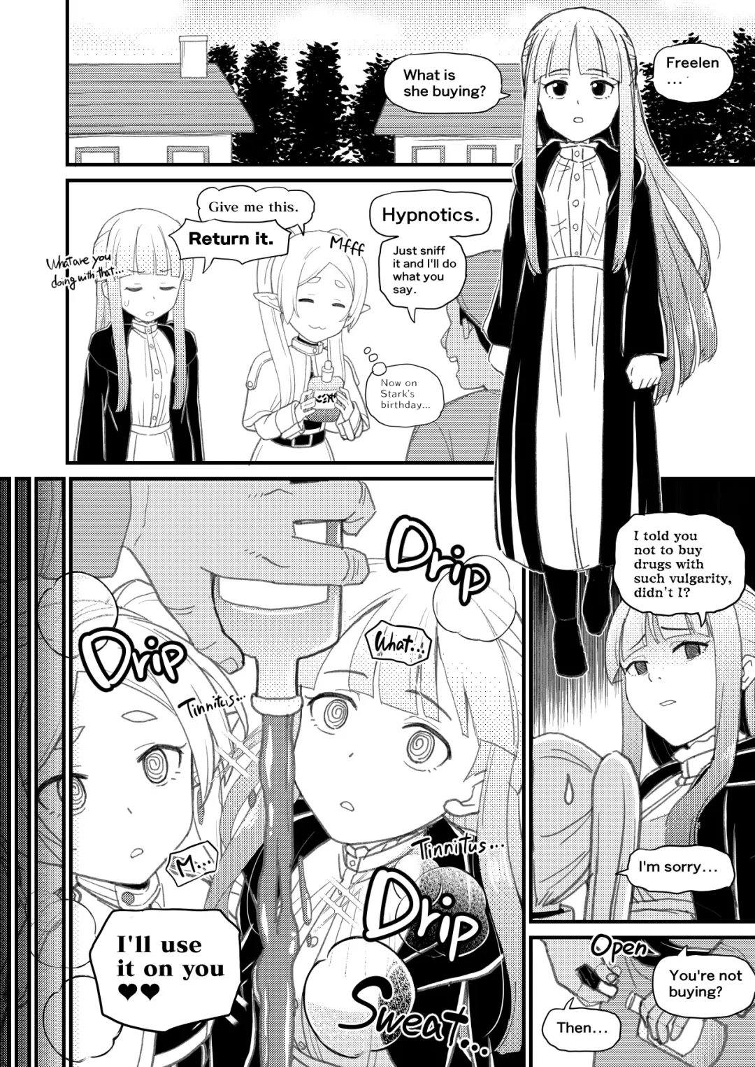 [Takku] Frieren-sama Hen na Kusuri o Kau no wa Oyame Kudasai | Freelen,please don't buy strange drugs. (decensored) Fhentai - Page 2