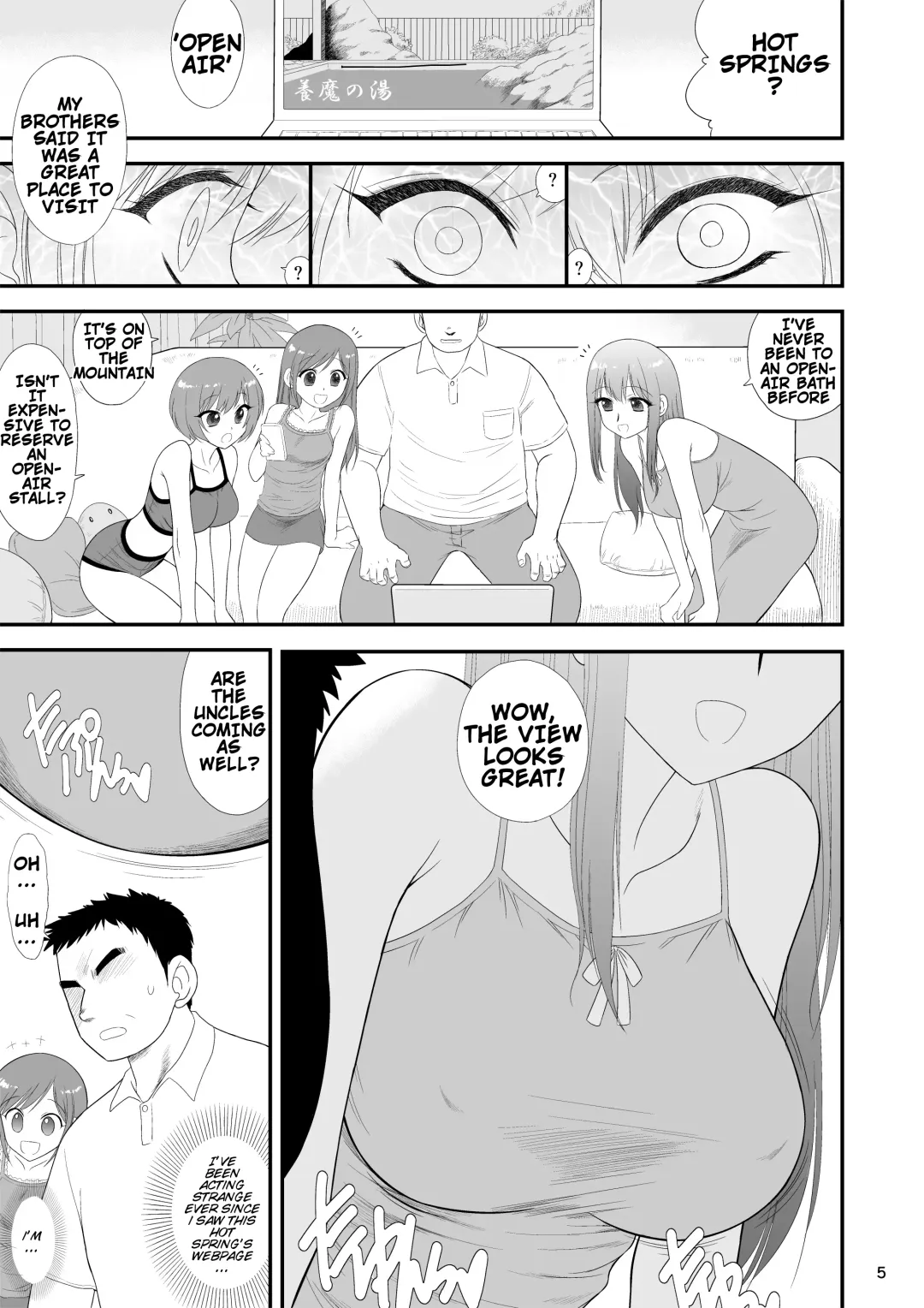 [Kuroinu Juu] Bijin Sanshimai to Chichioya to Oji ga Konyoku Onsen ni Ikimashita. Fhentai - Page 4