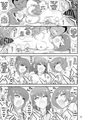 [Kuroinu Juu] Bijin Sanshimai to Chichioya to Oji ga Konyoku Onsen ni Ikimashita. Fhentai - Page 34