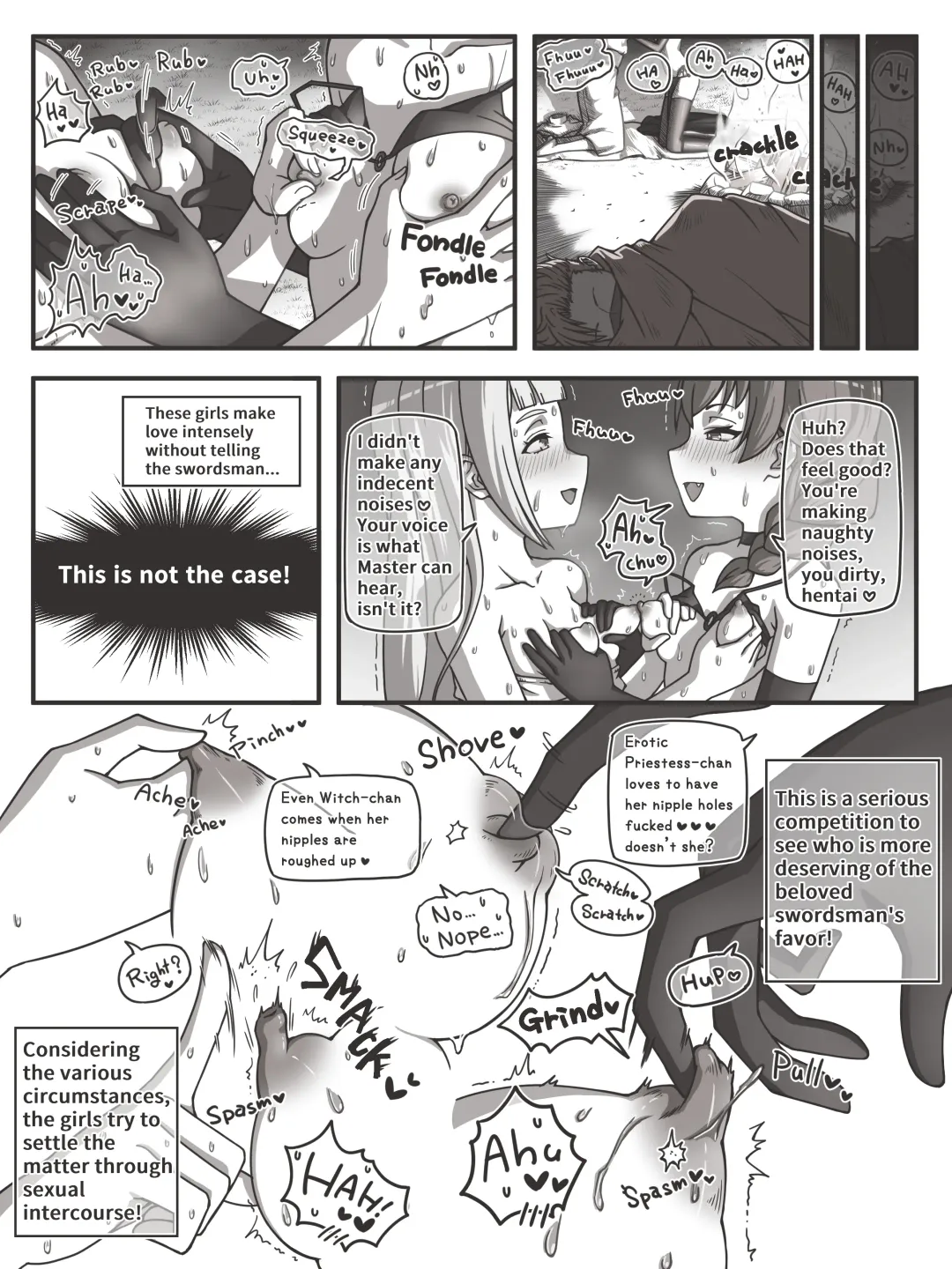Onna Shinkan to Onna Mahoutsukai no Tatakai  #1 | Fight Between Priestess & Witch #1 Fhentai - Page 4