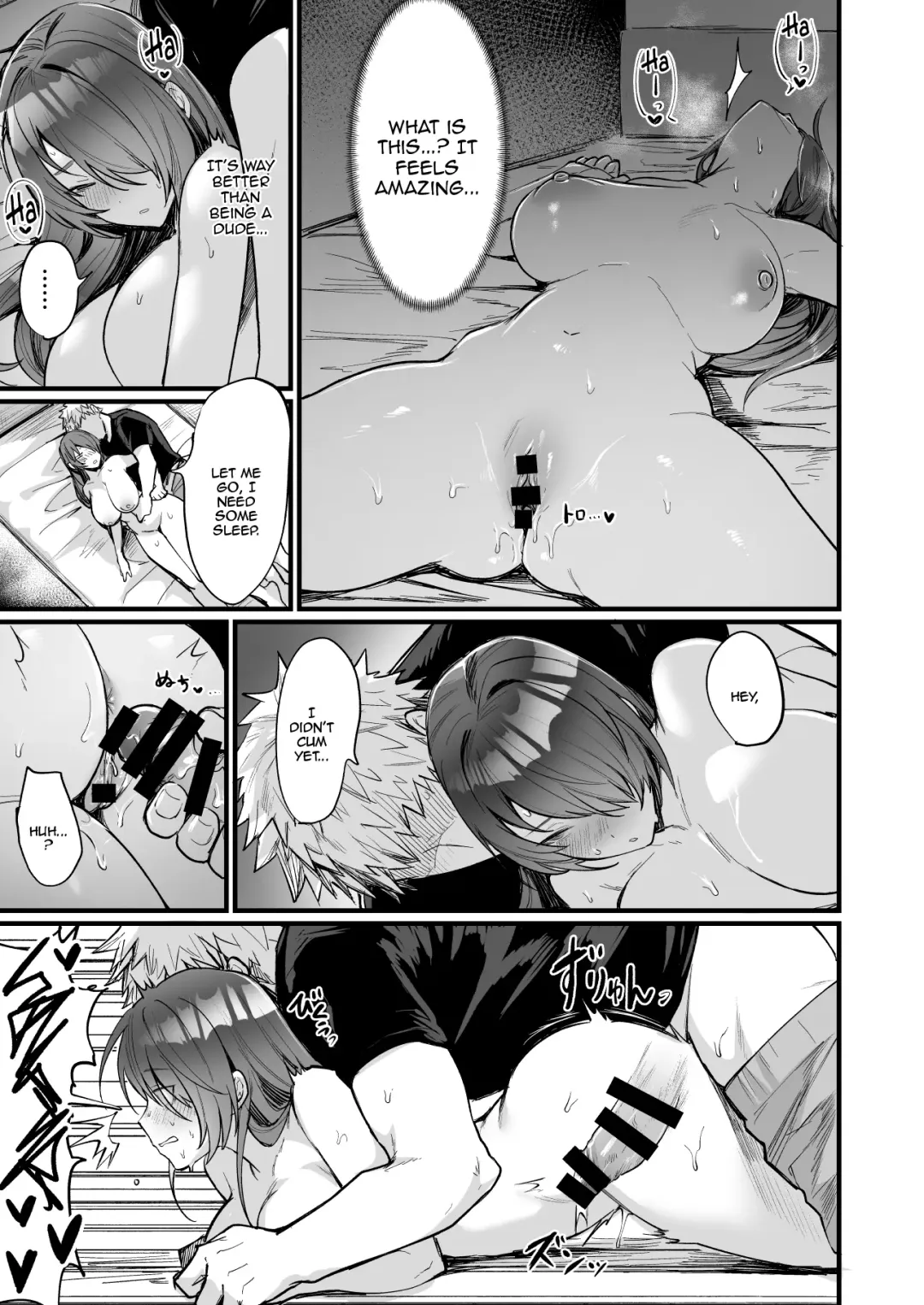 [Echigoya Takeru] Shinya no Nyotaika Panic | Late Night Panic After Turning Into A Girl Fhentai - Page 17