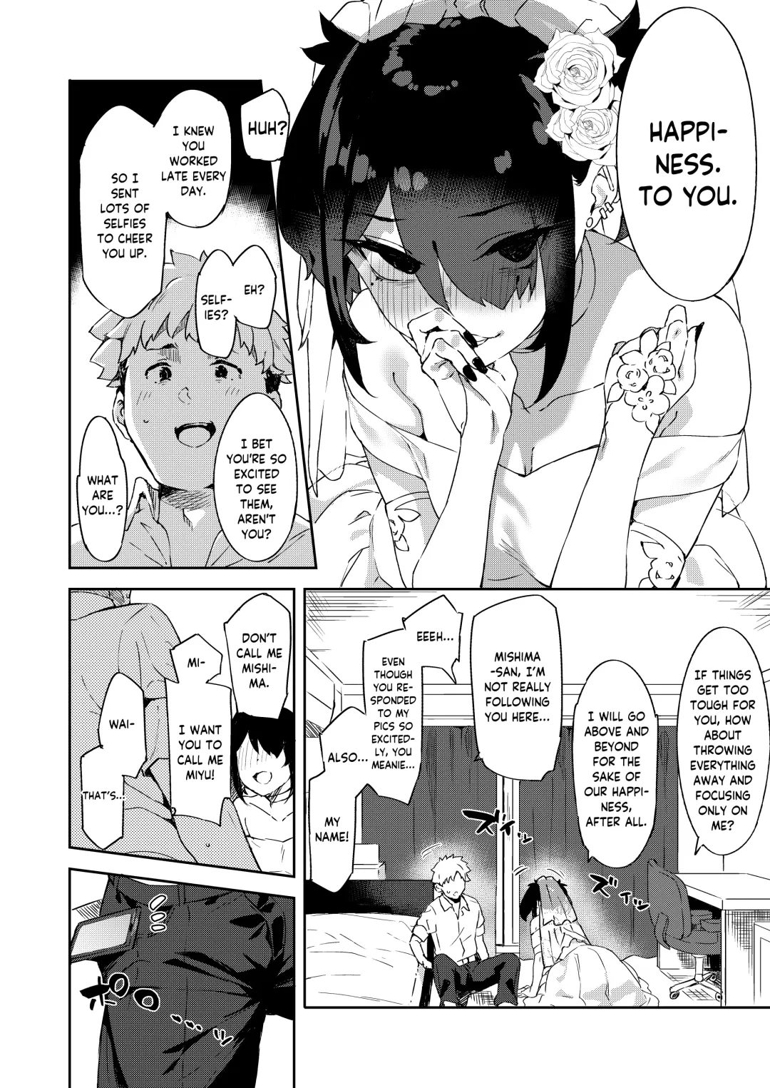 [Mame Denkyuu] Daigaku no Douki datta Ko ga Hanayome no Kakkou shite Ongaeshi ni Kita | The Classmate Girl From My College Days Returns My Kindness in a Bridal Dress Fhentai - Page 12