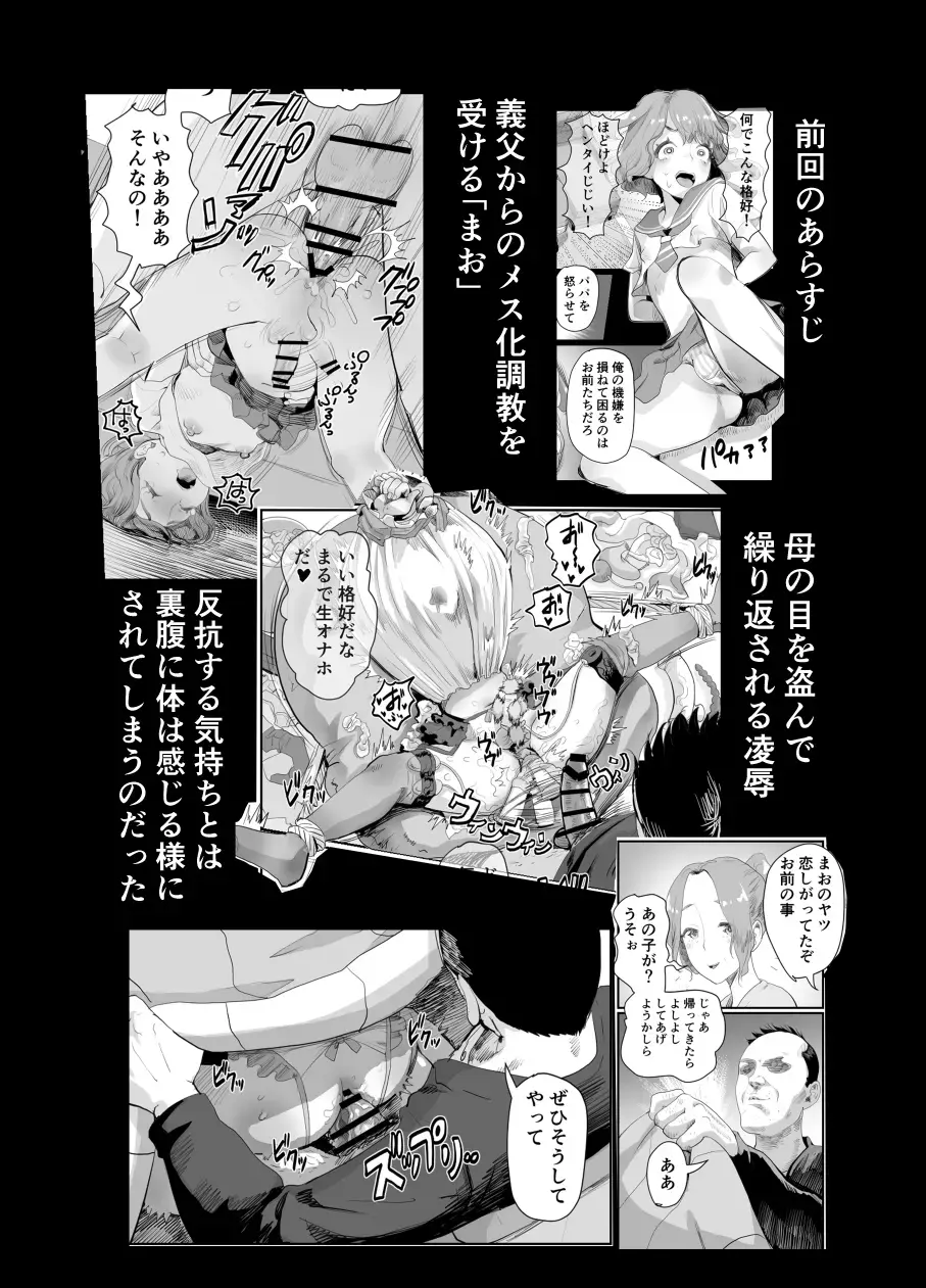 [Guro Tsuki] Papa no Onaho ni Nare 2 Mama ni himitsu no gaigairyokou Fhentai - Page 3
