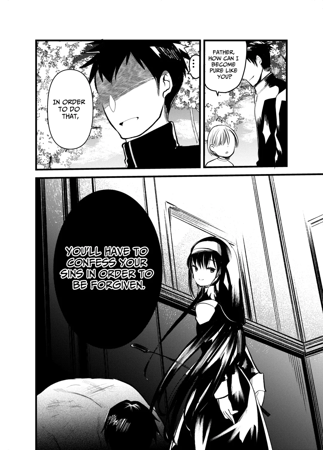[Kameyoshi Ichiko] Kurokami no Maria-sama | Ejaculation Controlled MegaCUM Handjob From The Holy Mother Fhentai - Page 16