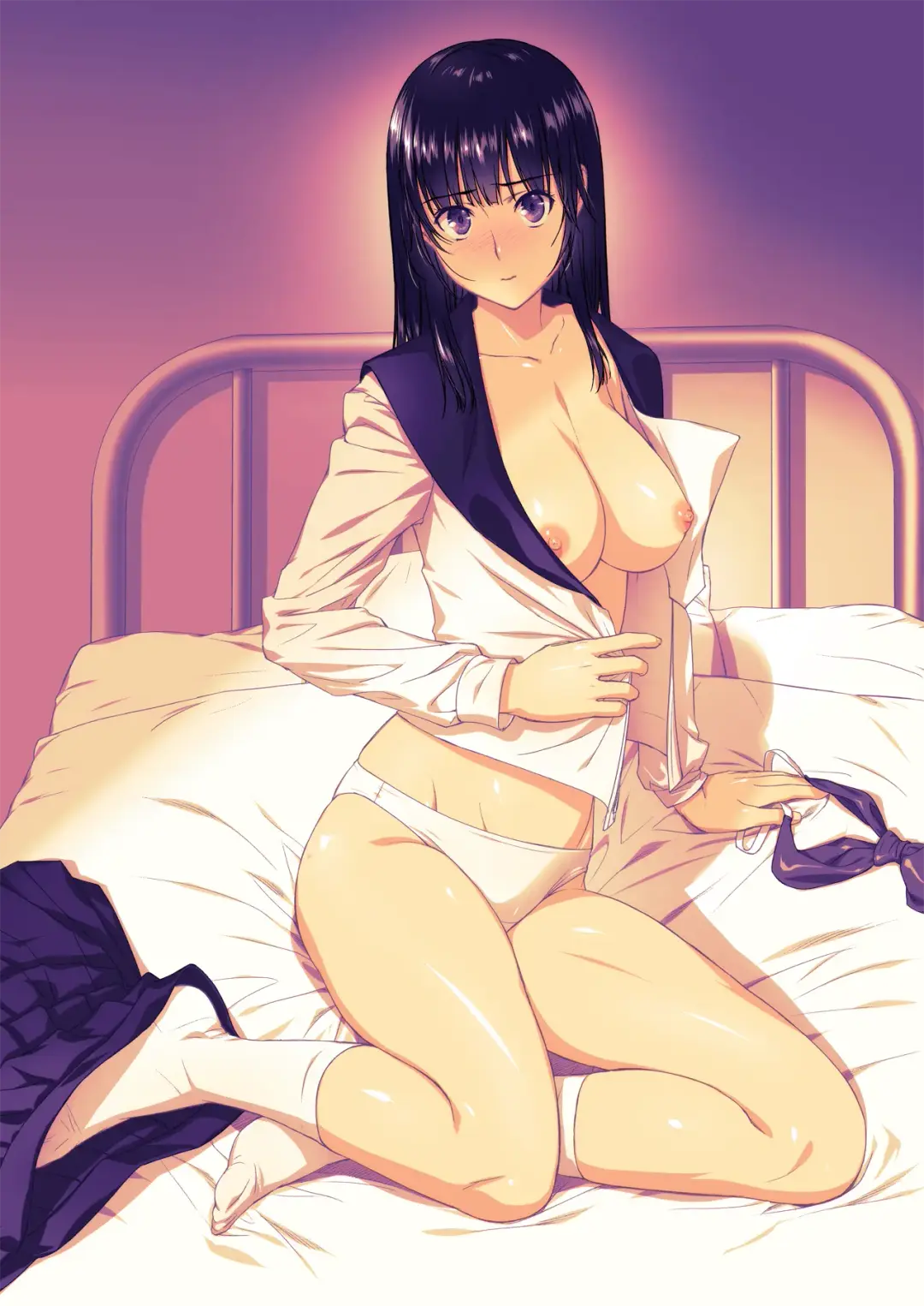 Houkago, Seigi no Sensei to... ~Kurokami Juujun Shojo no Zecchou Kyouiku~ Fhentai - Page 40