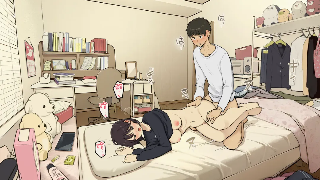 [Wakamatsu] Kazoku Zaitaku-chuu demo Jibun no Heya de Nantoka Sex Suru Gakusei Jidai Fhentai - Page 29