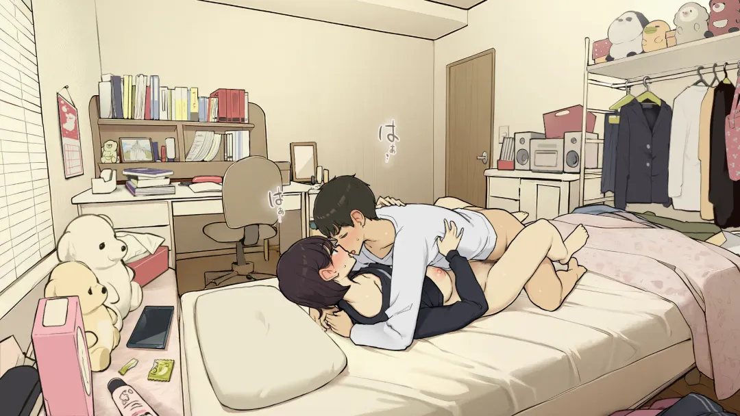 [Wakamatsu] Kazoku Zaitaku-chuu demo Jibun no Heya de Nantoka Sex Suru Gakusei Jidai Fhentai - Page 40