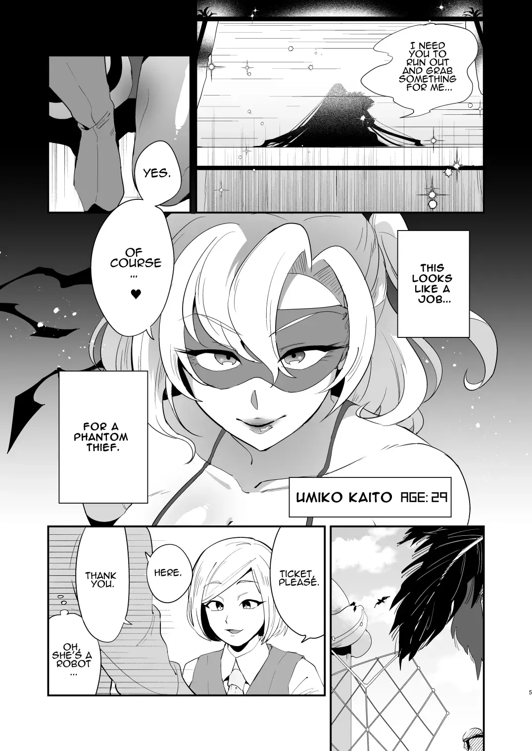 [Fujun Nyuushi] Ponkotsu Oho Goe Kaitou no Karei naru Ingi | The Magnificent Sex Techniques of an Incompetent Vulgar Moanin' Phantom Thief Fhentai - Page 4