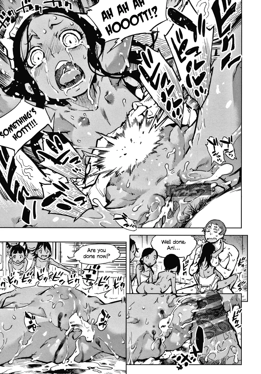 [Suzuki Kyoutarou] Tapioca Shuukaku wa Kasshoku Shochouzen Shoujo no Chitsunai de | Tapioca is harvested in the vagina of a little brown girl before her first period Fhentai - Page 26