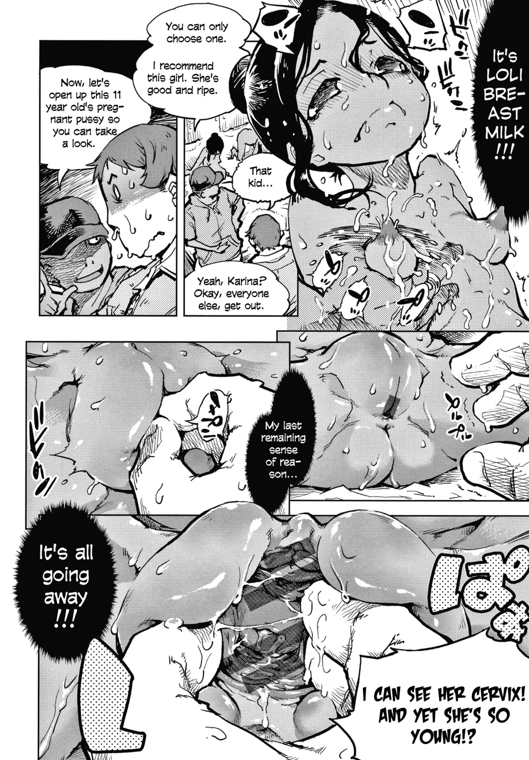 [Suzuki Kyoutarou] Tapioca Shuukaku wa Kasshoku Shochouzen Shoujo no Chitsunai de | Tapioca is harvested in the vagina of a little brown girl before her first period Fhentai - Page 31