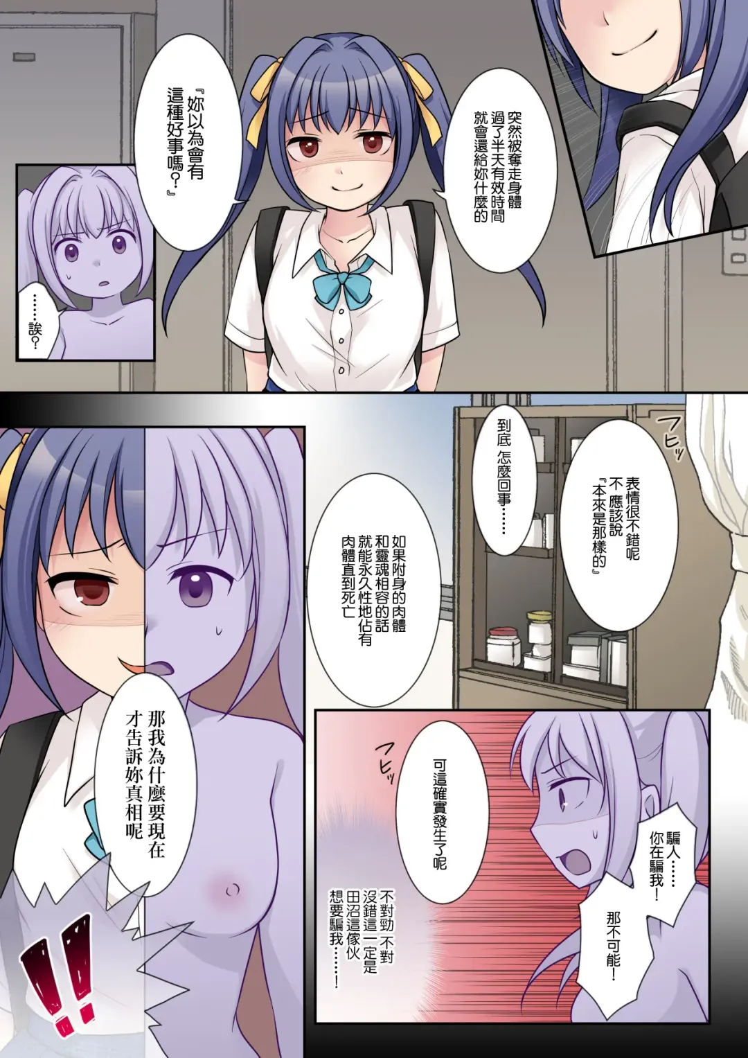 [Kuratsuka Riko] Jibakurei no Doukyuusei ni Nottorareta Atashi | 被地縛靈同學奪佔身體的我 Fhentai - Page 23