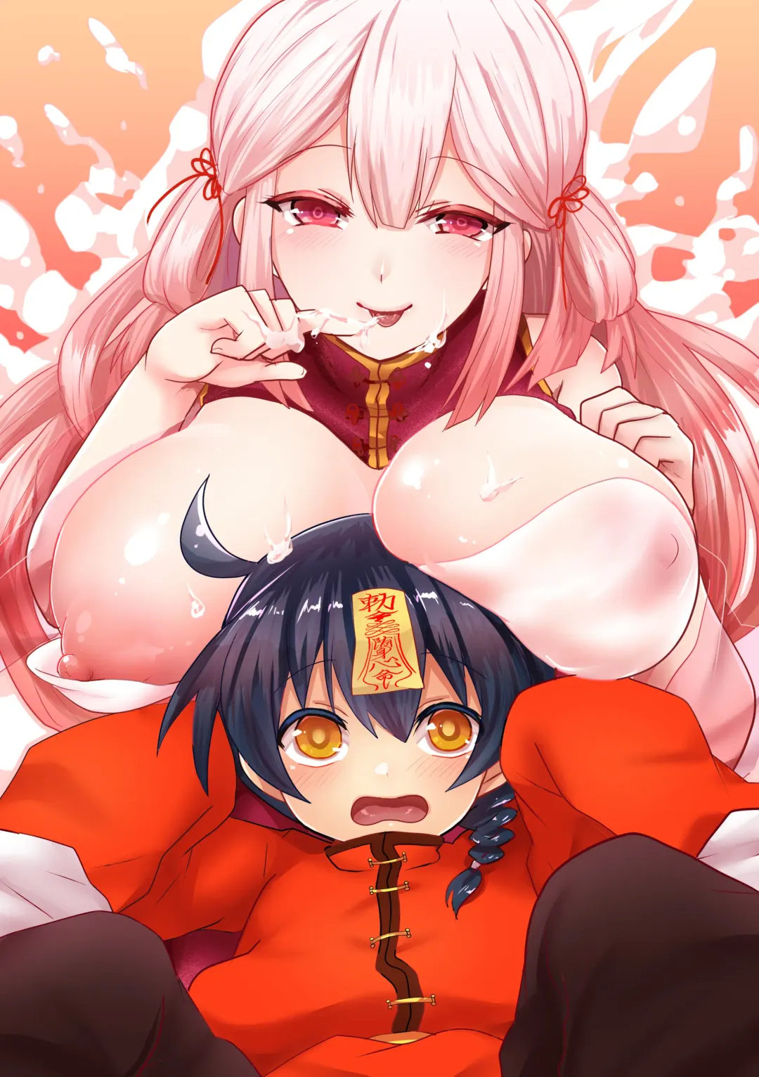 [Ashitaba Mofu] Kyuunyuu Kyonshii wa Kyou mo Doushi ni Ikasareru | The Taoist Monk Cumtinues to keep the Milk-sucking Jiangshi Alive Fhentai - Page 28