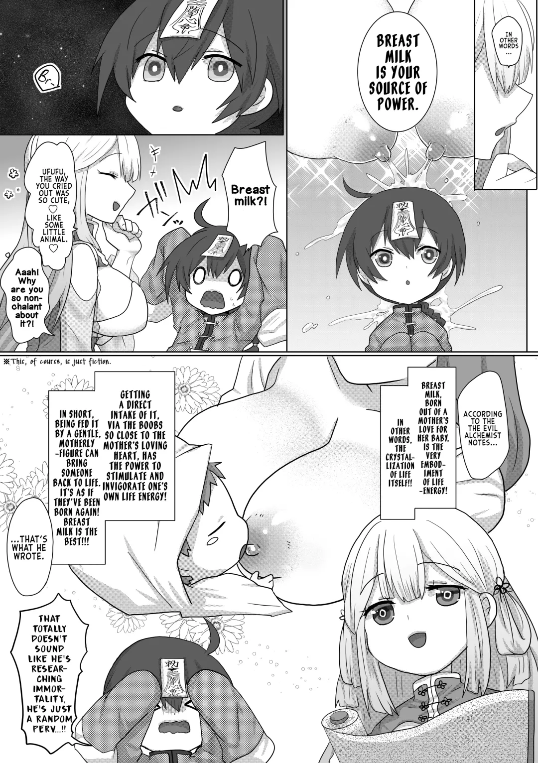 [Ashitaba Mofu] Kyuunyuu Kyonshii wa Kyou mo Doushi ni Ikasareru | The Taoist Monk Cumtinues to keep the Milk-sucking Jiangshi Alive Fhentai - Page 7