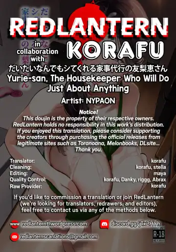 [Nypaon] Daitai Nandemo Shite kureru Kaji Daikou no Yurie-san | Yurie-san, The Housekeeper Who Will Do Just About Anything Fhentai - Page 60