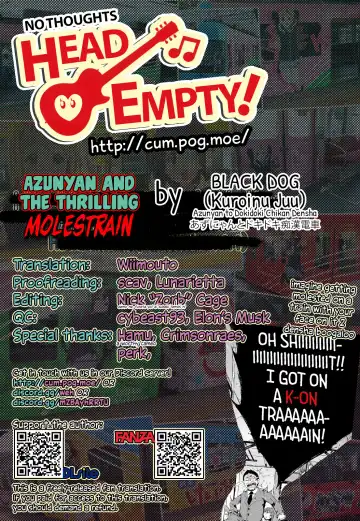 [Kuroinu Juu] Azunyan to Dokidoki Chikan Densha | Azunyan and the Thrilling Molestrain Fhentai - Page 27